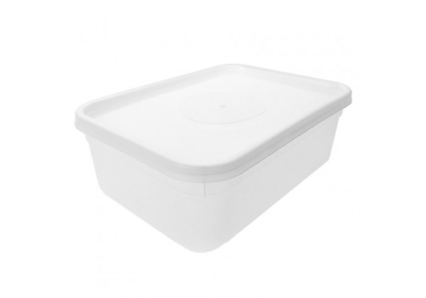2 LITRE RECTANGULAR NATURAL TUB